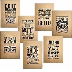 Anupam A5 REK Kraft Cover Ruled Notebook - 160pgs